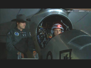 02 A.Borschberg a B.Piccard před startem v Dallasu