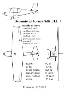 505 Dvoumístný hornokřídlý ULL  I