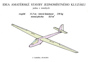 519 Idea stavby amatérského kluzáku  11,5m