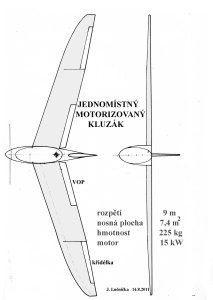Jednomístný motorizovaný kluzák